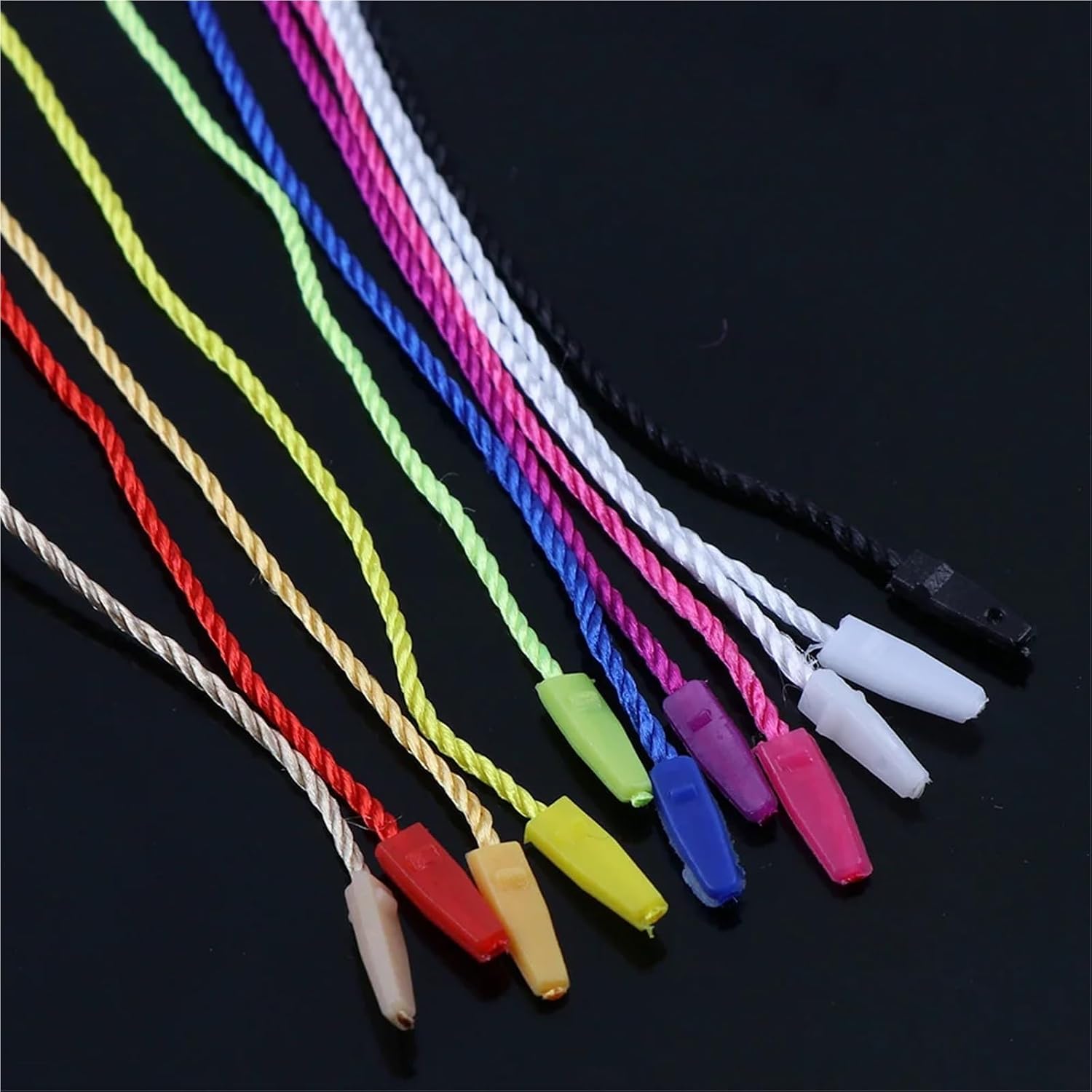 Hang Tag String 1500Pcs Square Clothes Tag Rope Snap Lock Pin Loop Fastener Hook Ties Easy and Fast to Attach for Attaching Gift Tags(11 Blue,1500Pcs)