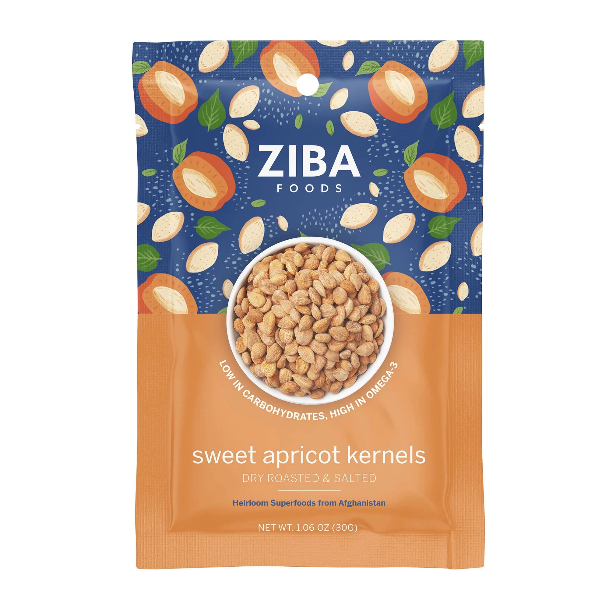 Sweet Apricot Kernels (Roasted & Salted) (30g / 1.06oz)