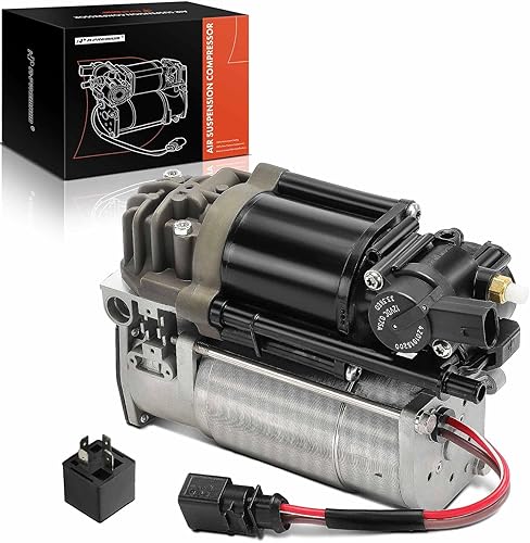 A-Premium Compresor de suspensión de aire con relé compatible con Audi A6 A7 Quattro 2012-2018, RS7 2014-2017, S6 S7 2013-2017, S8 2013-2018,