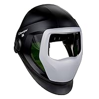 Vista 1 de Casco 3 M Speedglas 9100, seguridad para soldar 06-0300–51SW, estuche de repuestos con ventanas laterales, diadema y panel frontal plateado