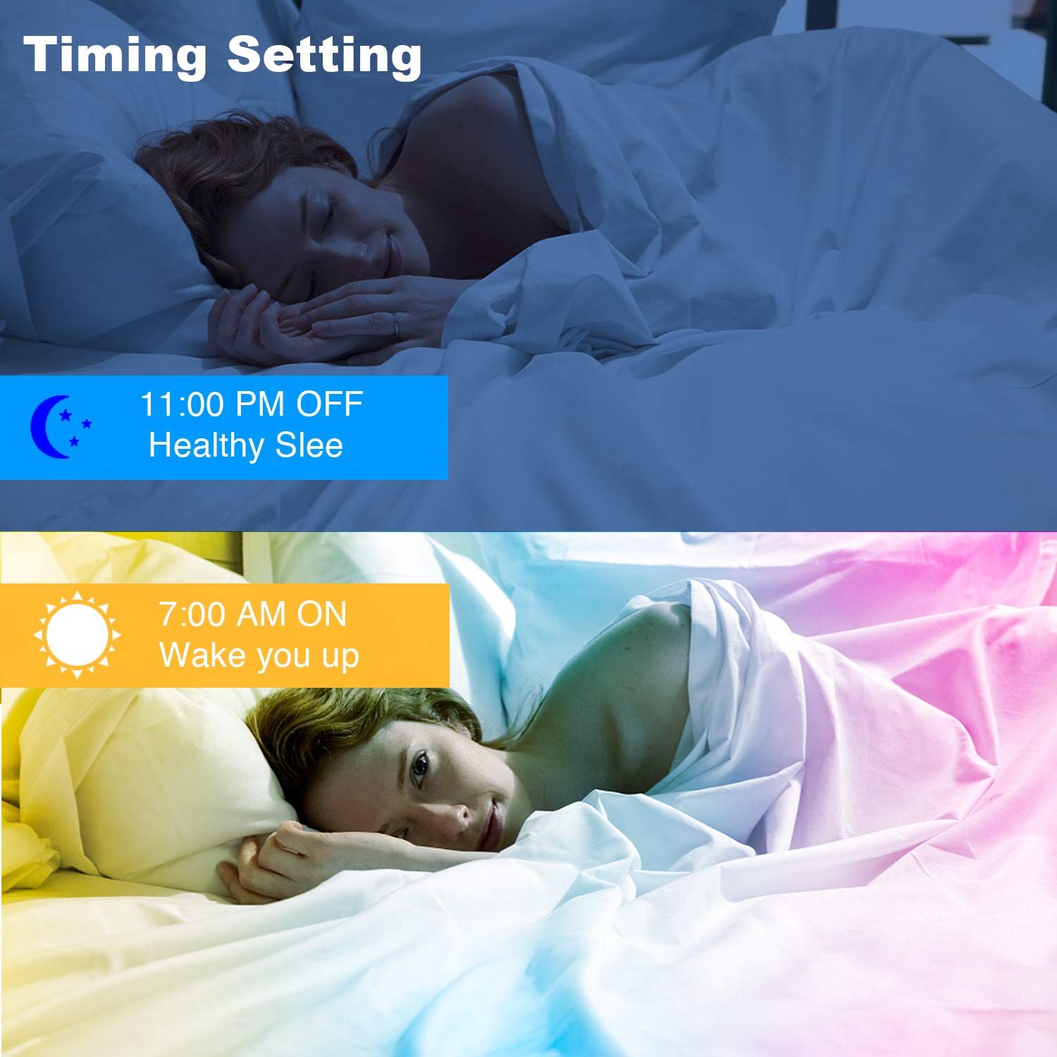 DAYBETTER Smart Led Lights 65.6ft, App Controlled Led Strip Lights Kits with 24 Keys Remote, Timer Schedule Led Lights Strip, Color Changing Led Lights for Bedroom Party Kitchen