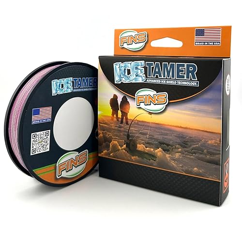 FINS Icetamer Ice Fishing Braid - USA Made - Zero