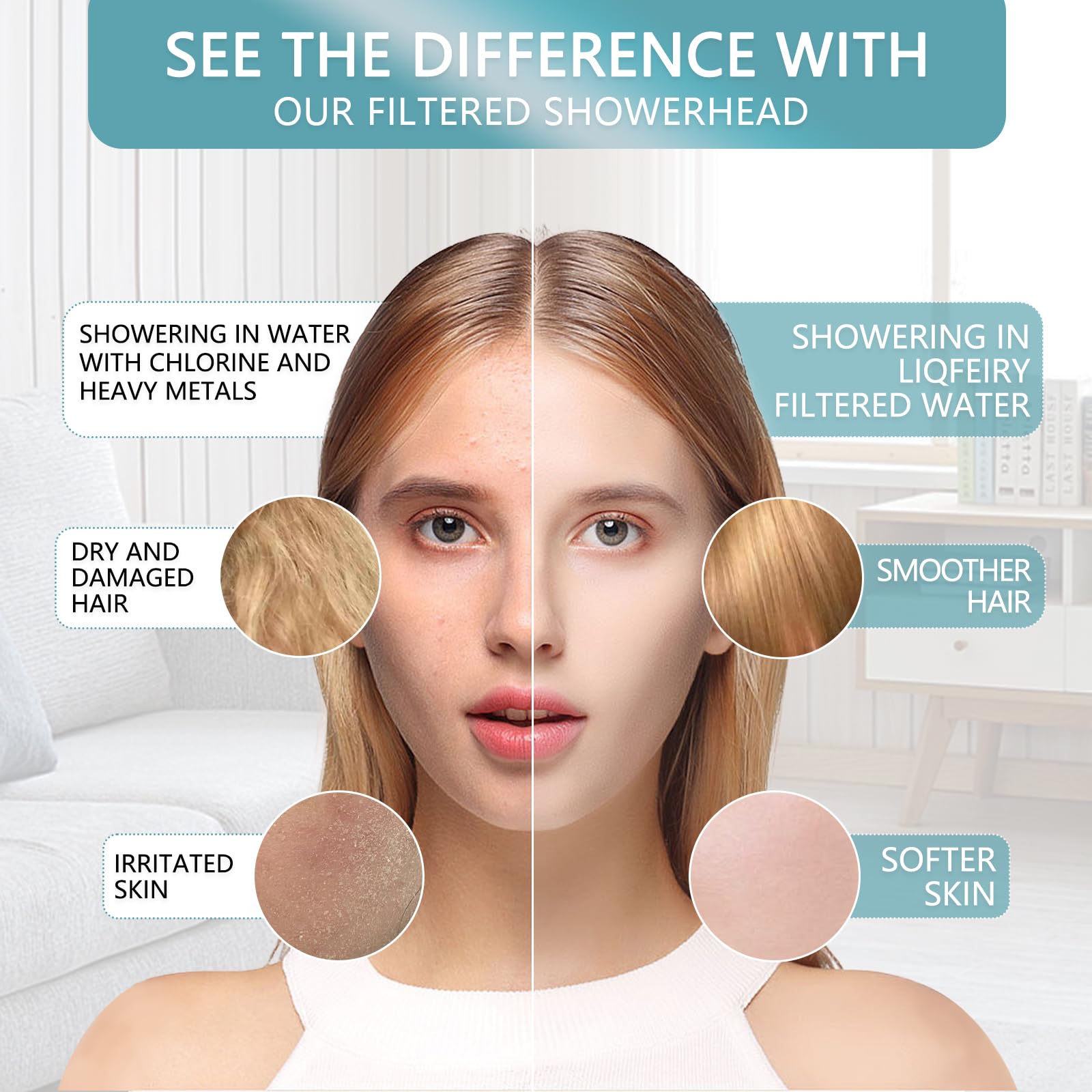 PDPBath Shower head Filter Cartridge, Pack of 1