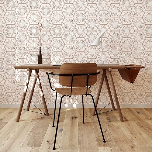 Miniatura 2 de Tempaper Papel tapiz extraíble Hello Sunshine de bronce metálico para despegar y pegar 205 x 165 pies fabricado en los Estados Unidos