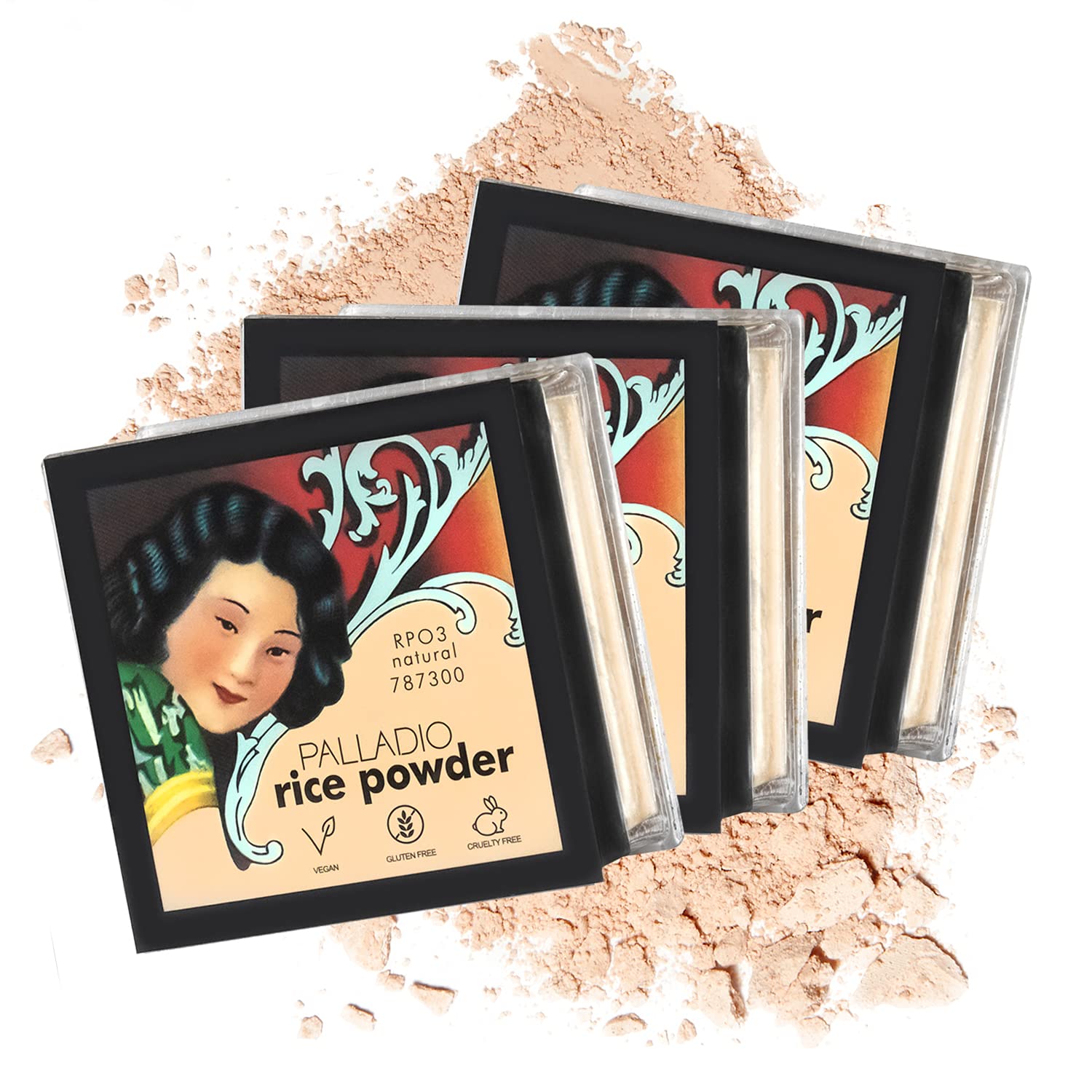 Amazon.com : Palladio Rice Powder Loose Setting Powder Absorbs Oil ...