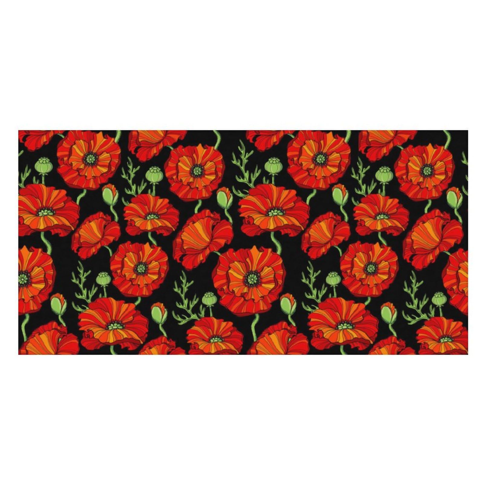 LWORZIIB Beach Towel, Red Poppy Flowers Bath Towel, Pool Towel Great for Gym Swimming 80 X 160cm