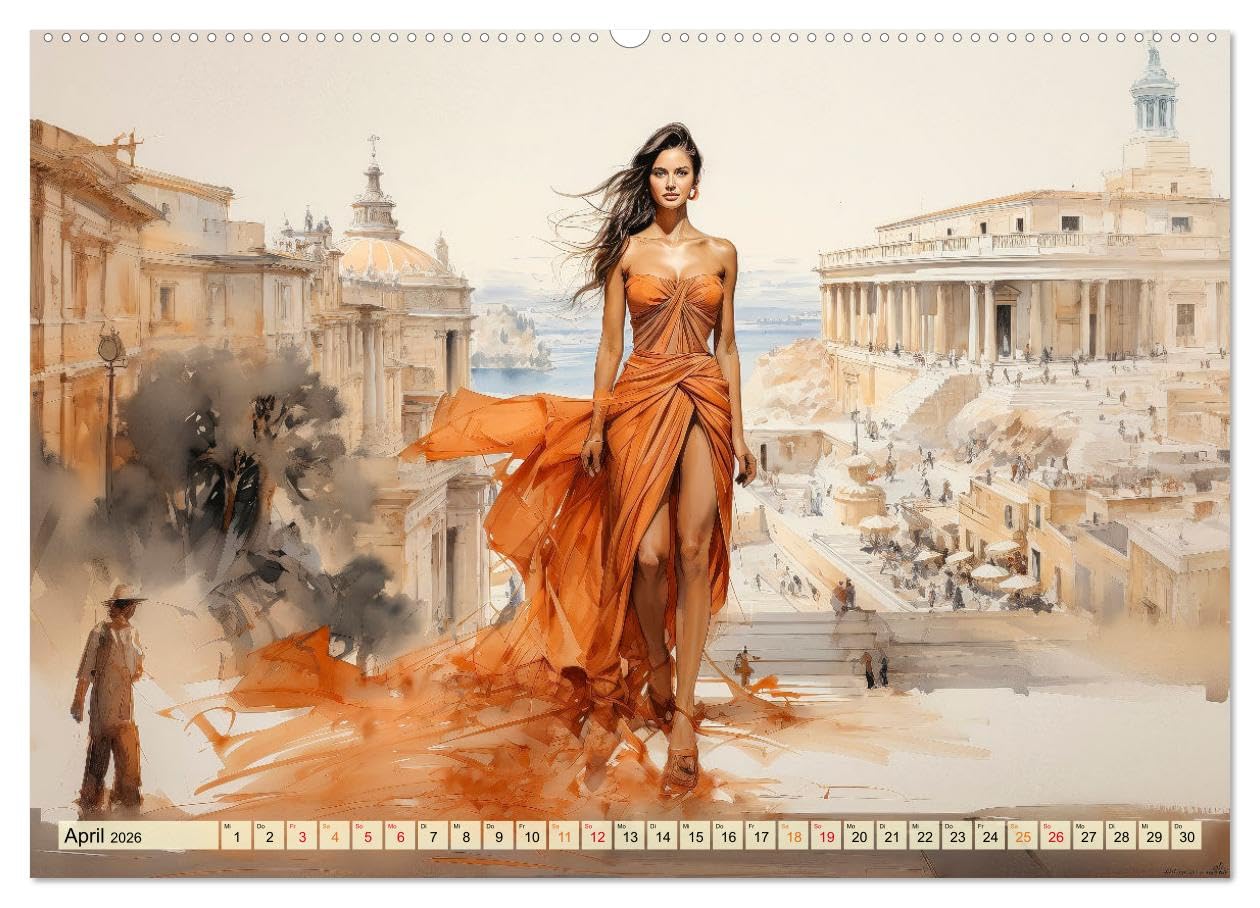Mode Welt (hochwertiger Premium Wandkalender 2026 DIN A2 quer), Kunstdruck in Hochglanz: Die schönste Mode der Welt