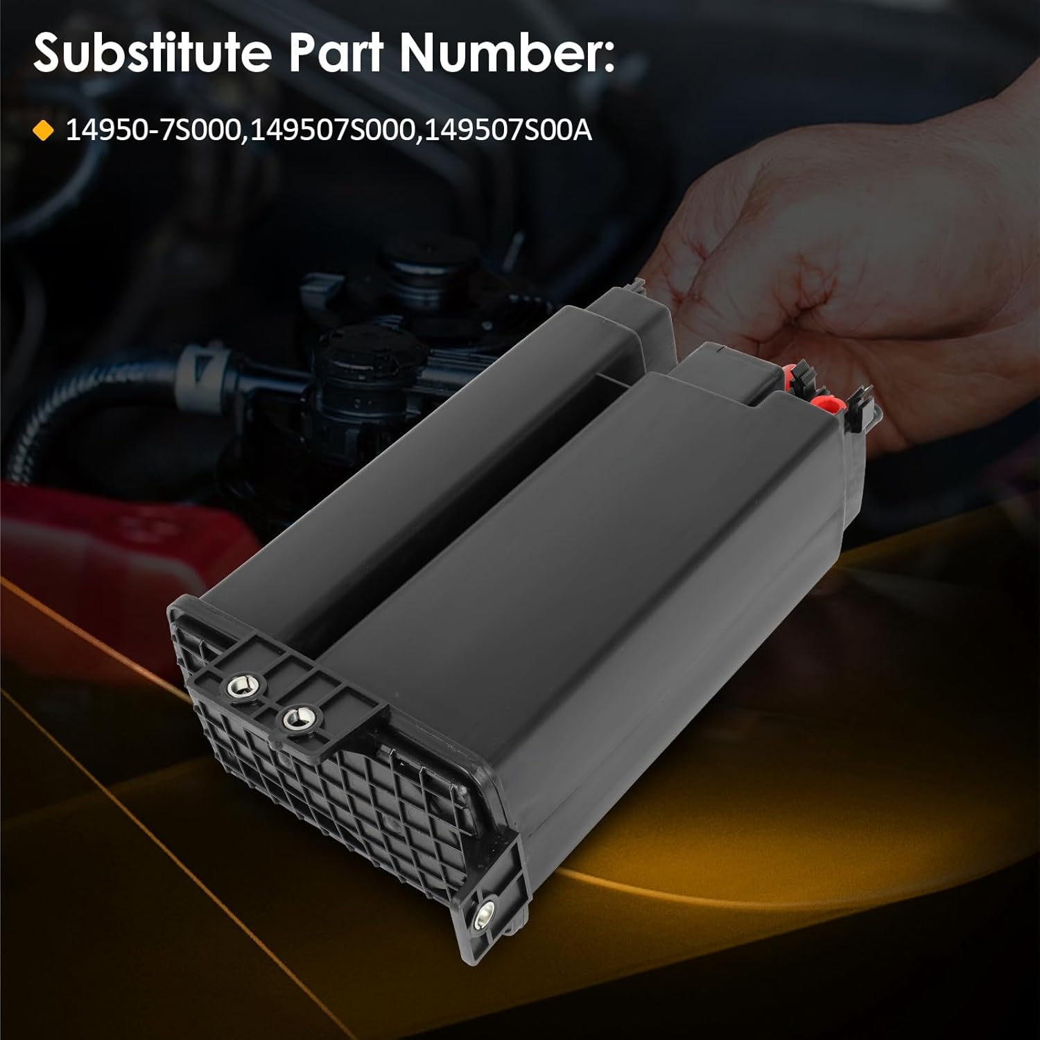 Vapor Canister Replace OE 149507S000,149507S00A Compatible With 2005-2023 for Nissan Armada;2012-2021 for Nissan NV1500/NV2500/NV3500;2014-2020 for INFINITI QX80 - evap canister