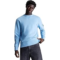 Calvin Klein Jeans Felpa Uomo Badge Crew Neck senza Cappuccio