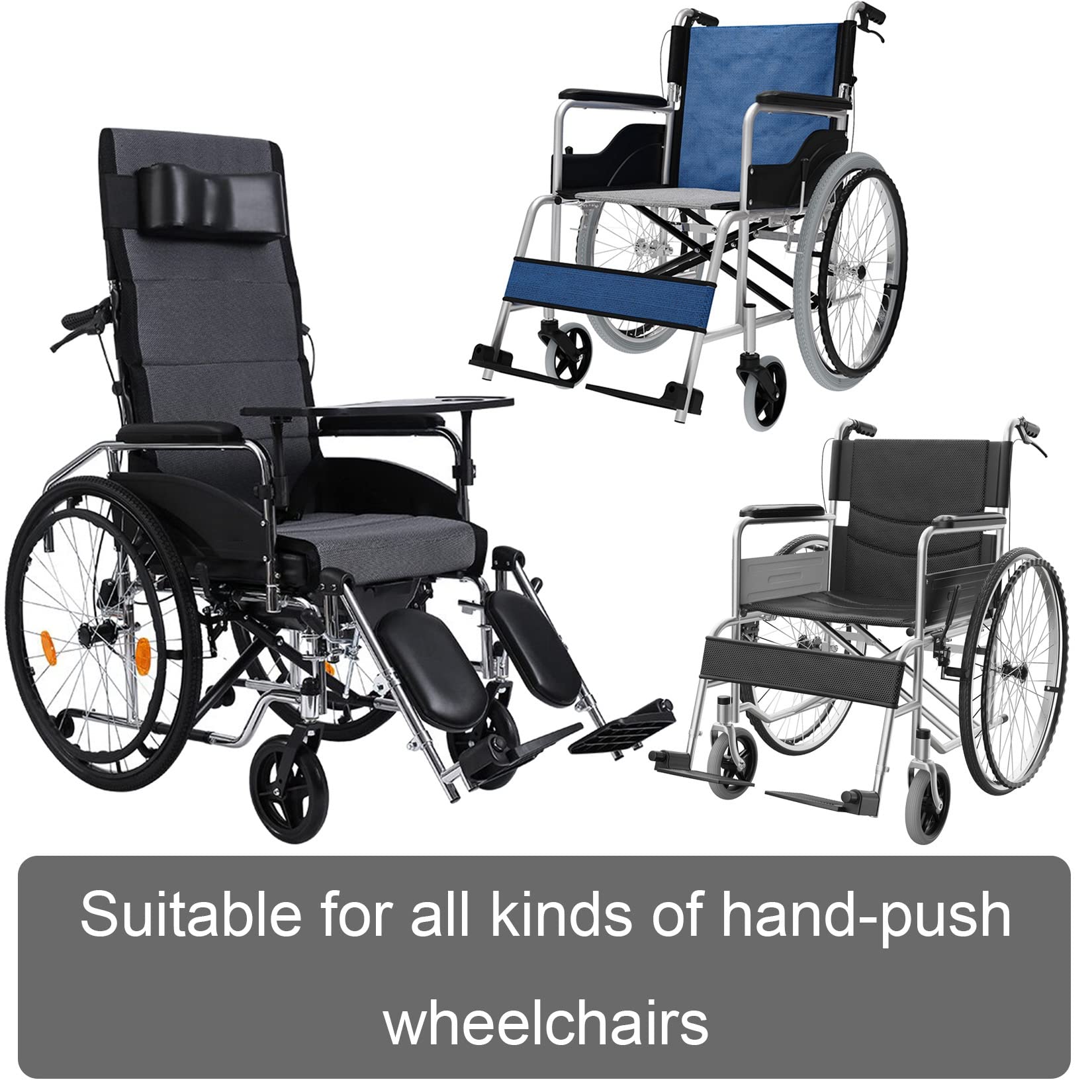 ESOYAWE Rollstuhlräder 24 Zoll 2 Stück Nicht-pneumatisch Solides Solide Reifen Rollstuhl Hinterräder, Ersatzrollen Für Rollstuhl Mit Greifreifen Und Lagern, rutschfeste Pannensicheres (Color : Greys