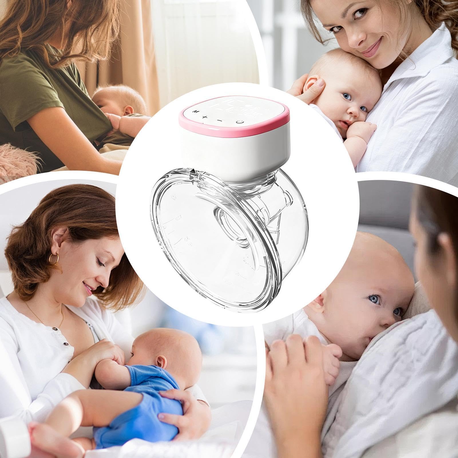 Tragbare Schnelladefähige Elektrische Für Das Stillen Von Babys | Tragbare Händefreies Abpumpen für Unterwegs Stillen Krankenhaus Milchbeutel Brustwarzenersatz