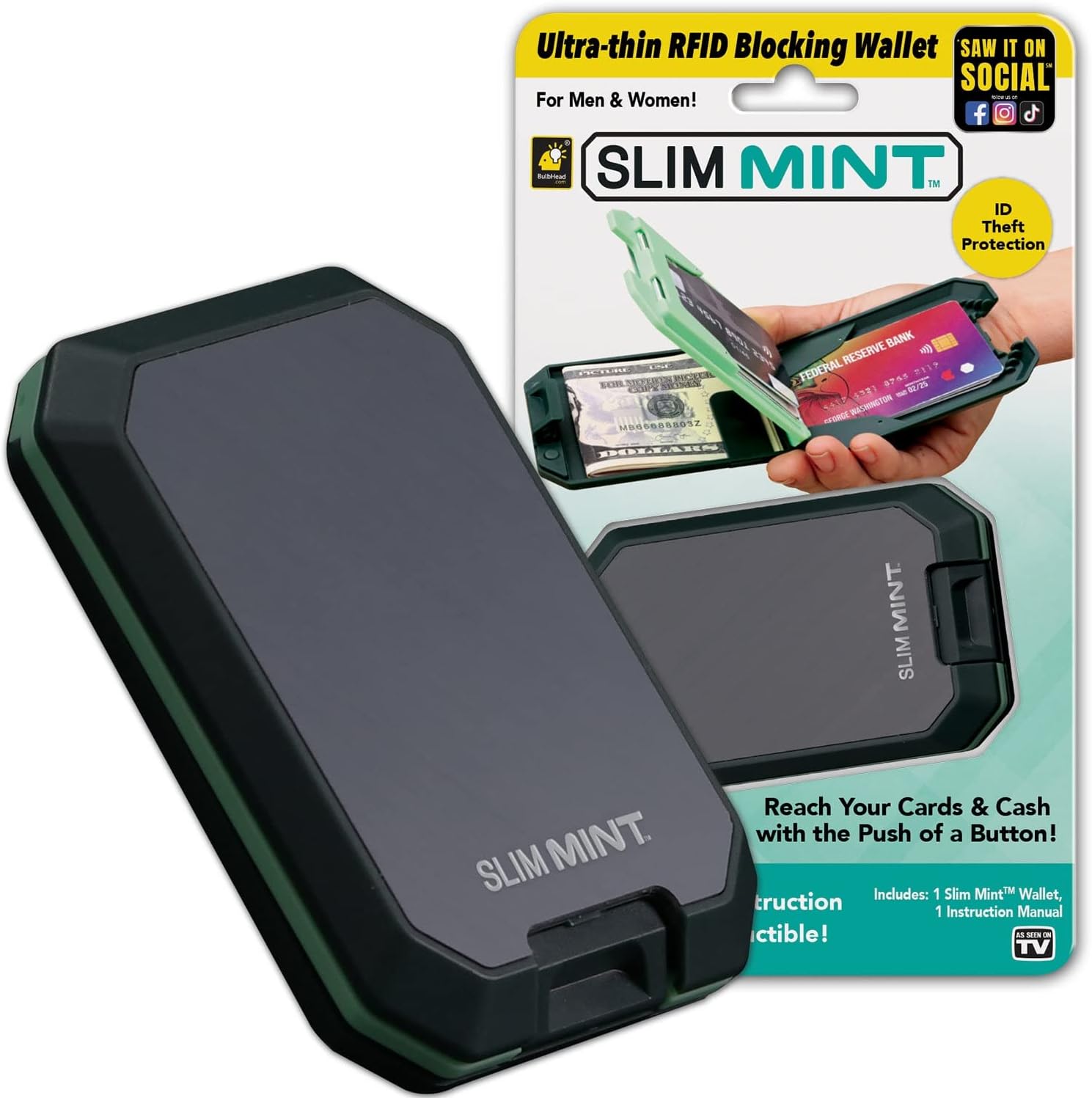 Slim Mint Ultra-Thin RFID-Blocking Wallet,