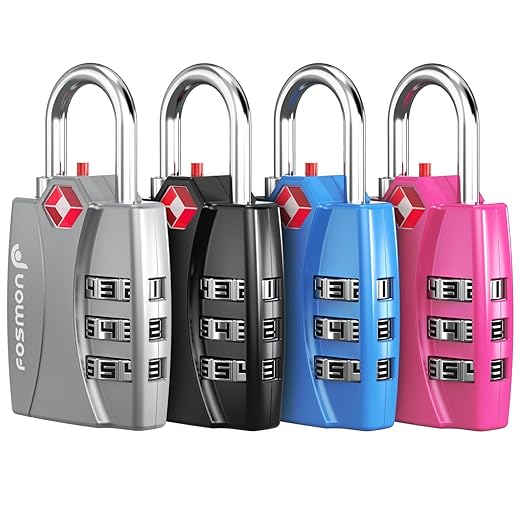Fosmon TSA Approved Locks for Luggage