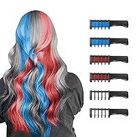 Vista 15 de MSDADA - Nuevo peine de tiza para el cabello, tinte de color, temporal, lavable, para cabello claro, para niñas de 4, 5, 6, 7, 8, 9, 10 años