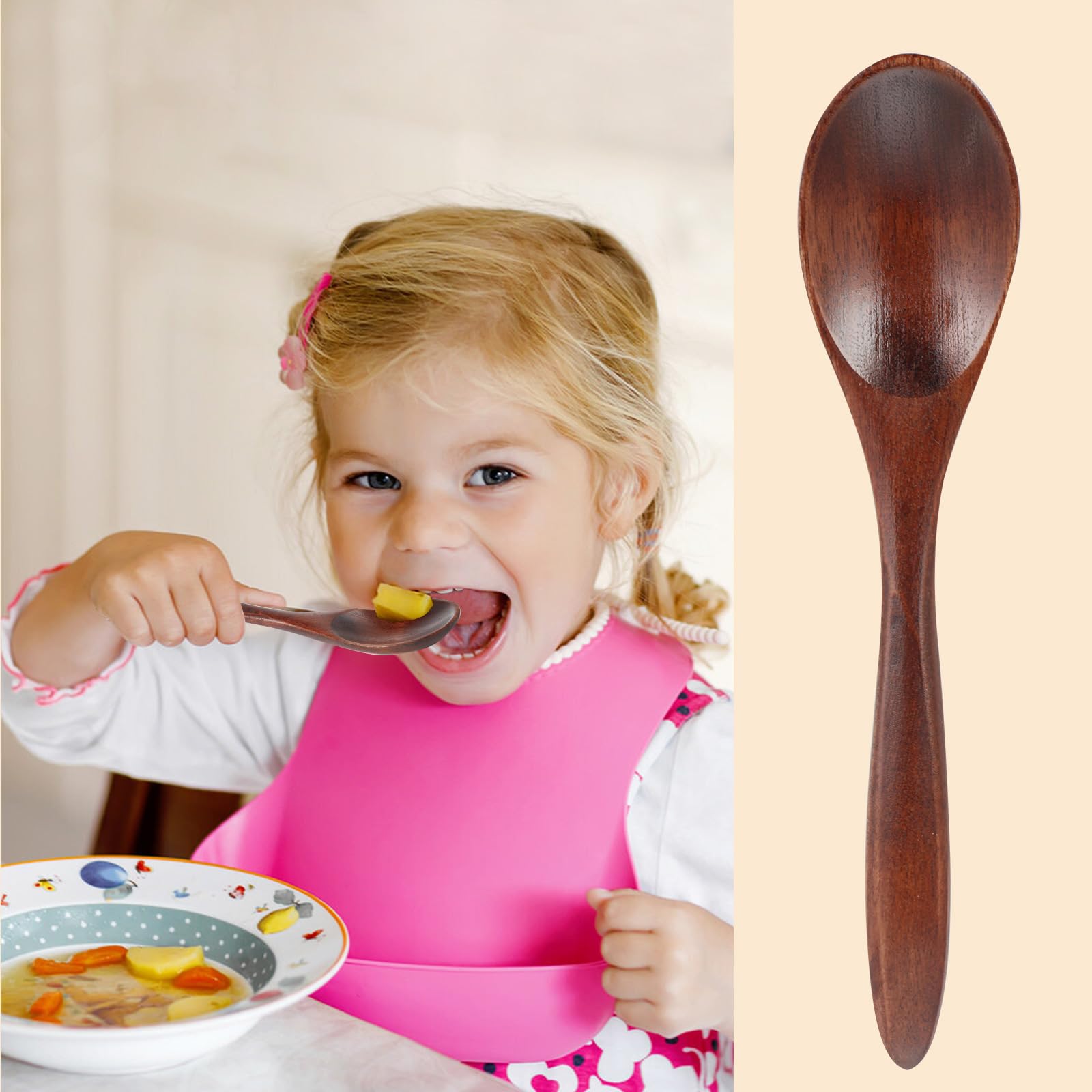 10 Petites Cuillères En Bois Mini Assaisonnement Sucre Assaisonnement