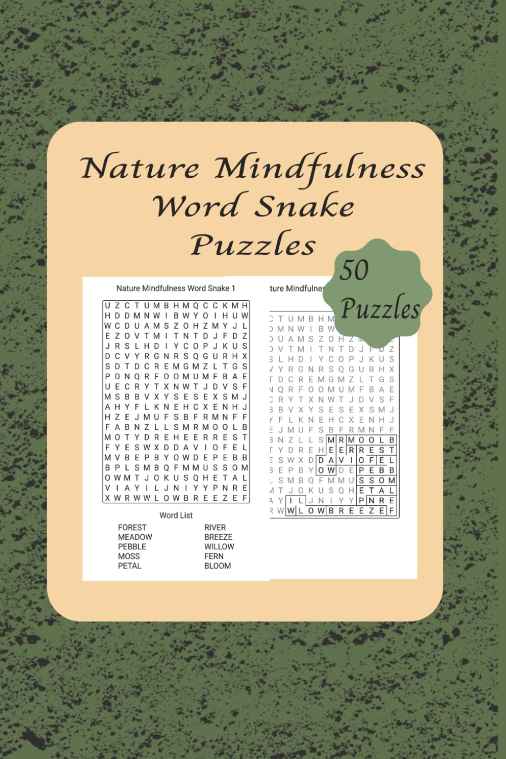 Nature Mindfulness Word Snake Puzzles