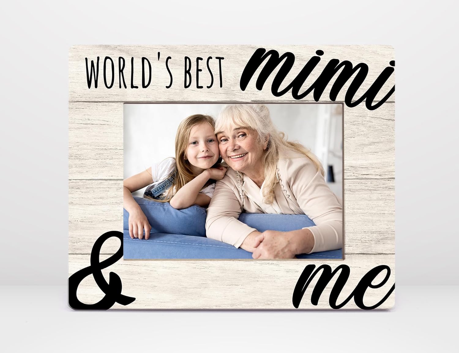 Orchroma Mimi Picture Frame, Mimi Gifts for Grandma, Mimi Mother's Day Birthday Gifts from Grandkids Granddaughter Grandson, World's Best Mimi and Me Photo Frame 5x7