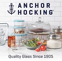 Vista 6 de Anchor Hocking Heritage Hill - Tarro de vidrio de 1 galón con tapa, juego de 2