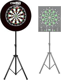 CyeeLife Dartboard Stand, Professional Portable Tripod Dartboard Travel ...