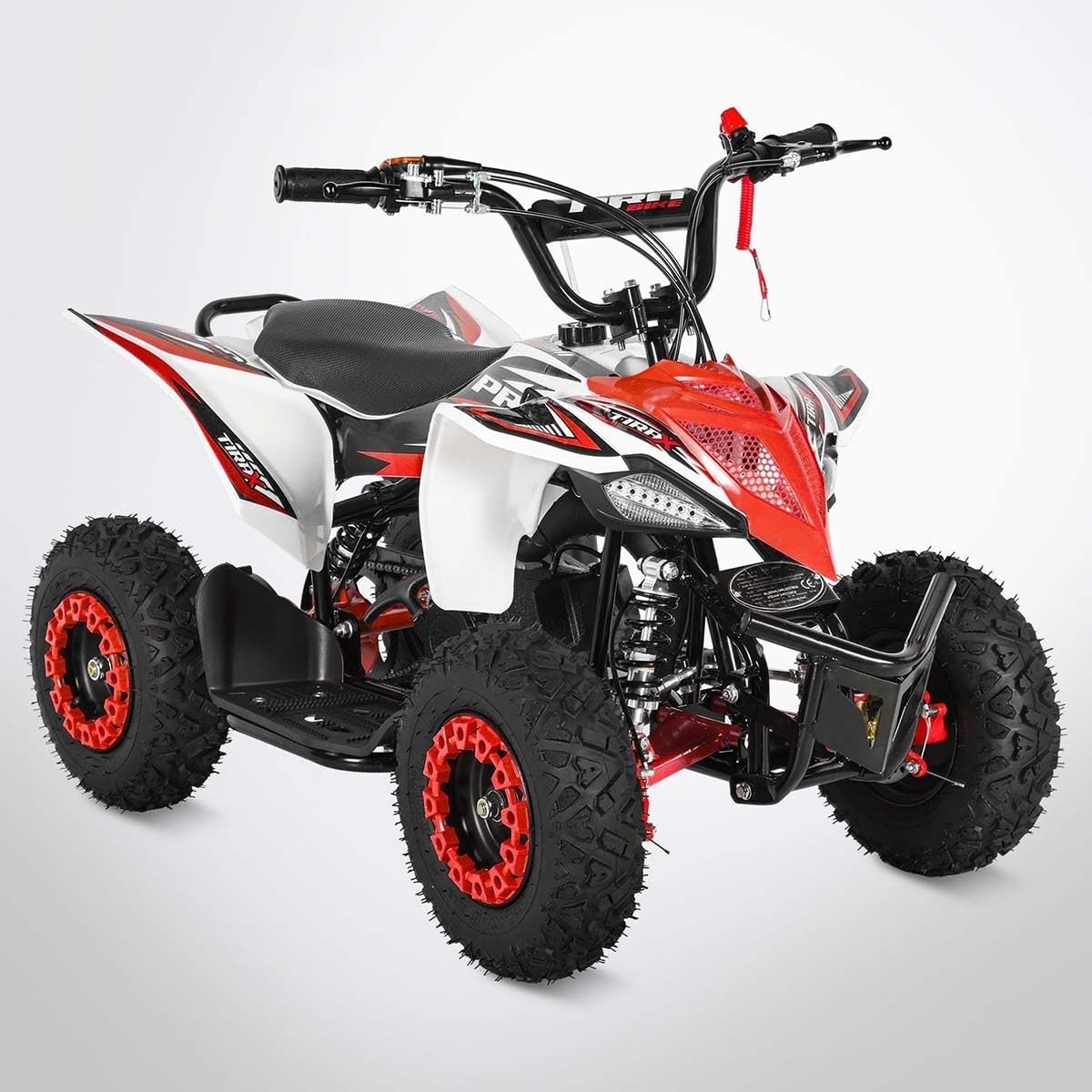 Pocket Quad TIRAX 49 - Mini Quad Enfant 50cc - Rouge et blanc