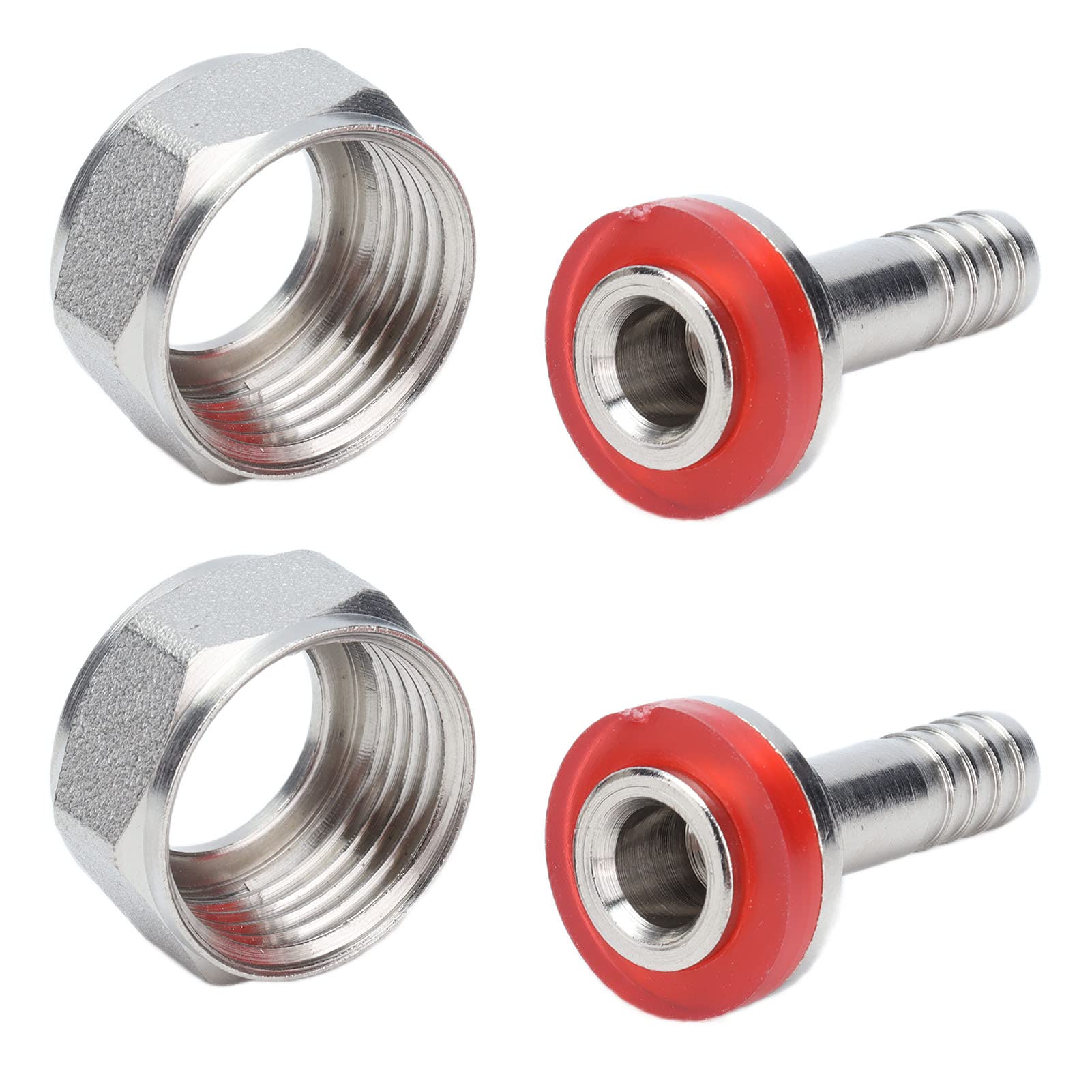 2PCS Accoppiatore per fusto di birra di tipo americano, kit di connettori per linea di birra, supporta un traffico maggiore, per tubo di birra con di pollice