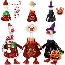 7 Inch Desk Goose Outfits, Fall and Winter Desk Goose Costumes Accessories | Halloween, Thanksgiving and Christmas Holiday Decor for Desktop Goose Statues Office and Home Table