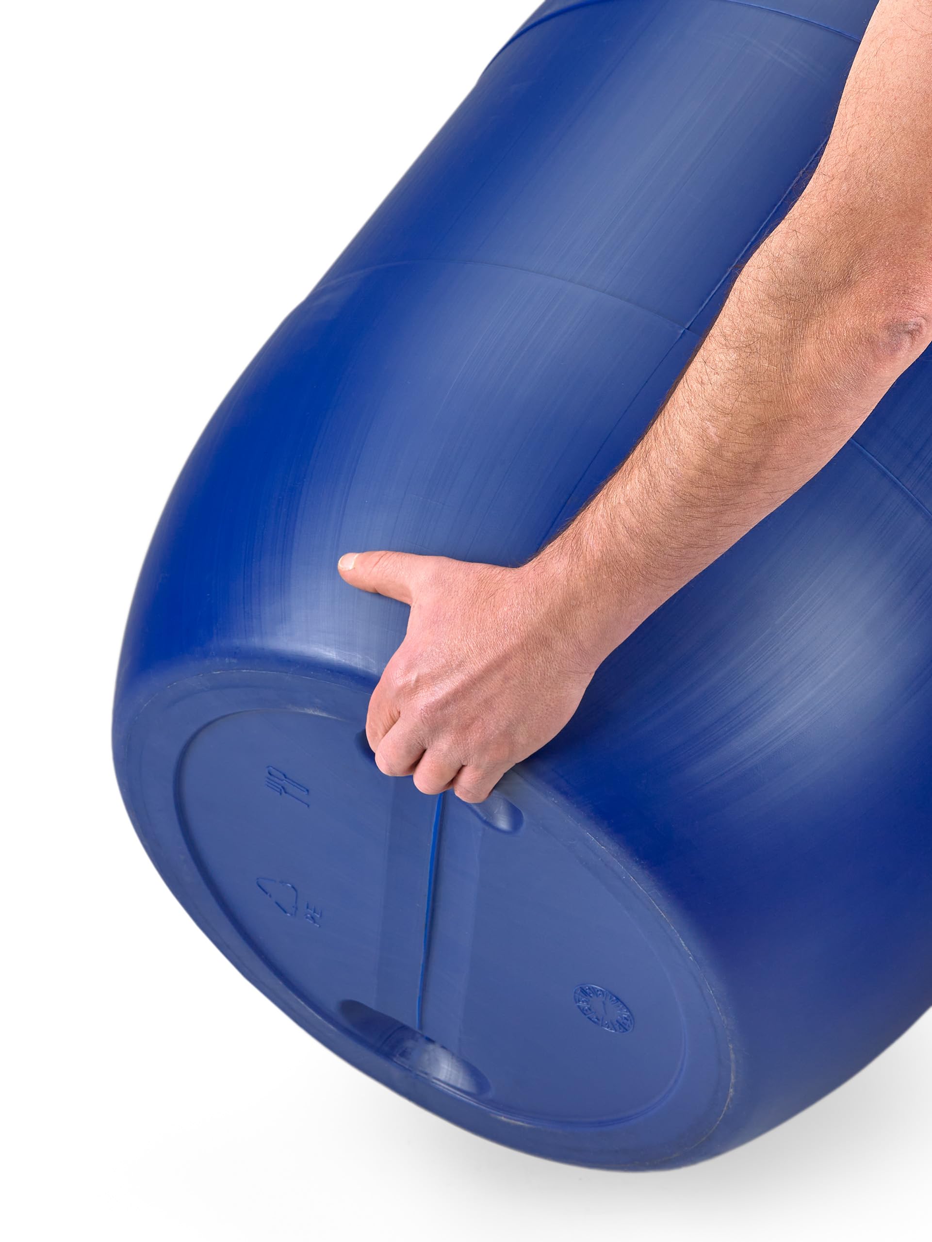 B220 C Tonneau avec Cercle, diamètre – 58 cm, contenance – 220 Litre, Bleu
