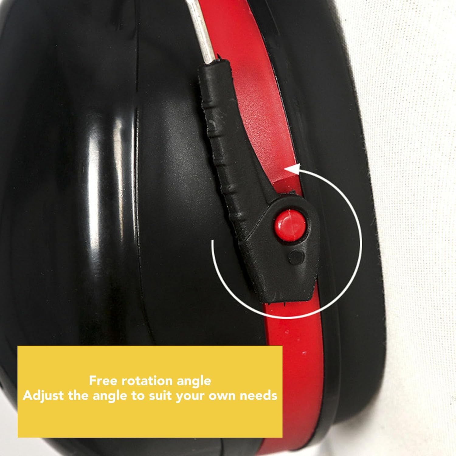 2Pcs Hard Hat Ear Muffs Adjustable Helmet Mounted Ear Protectors Hat Attachment Earmuff for Construction and Manufacturing
