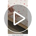 Elegant Comfort Luxury Soft Bed Sheets Heart Pattern - 1500 Premium Hotel Quality Microfiber Softness Wrinkle and Fade Resistant (6-Piece) Bedding Set, King, Valentina