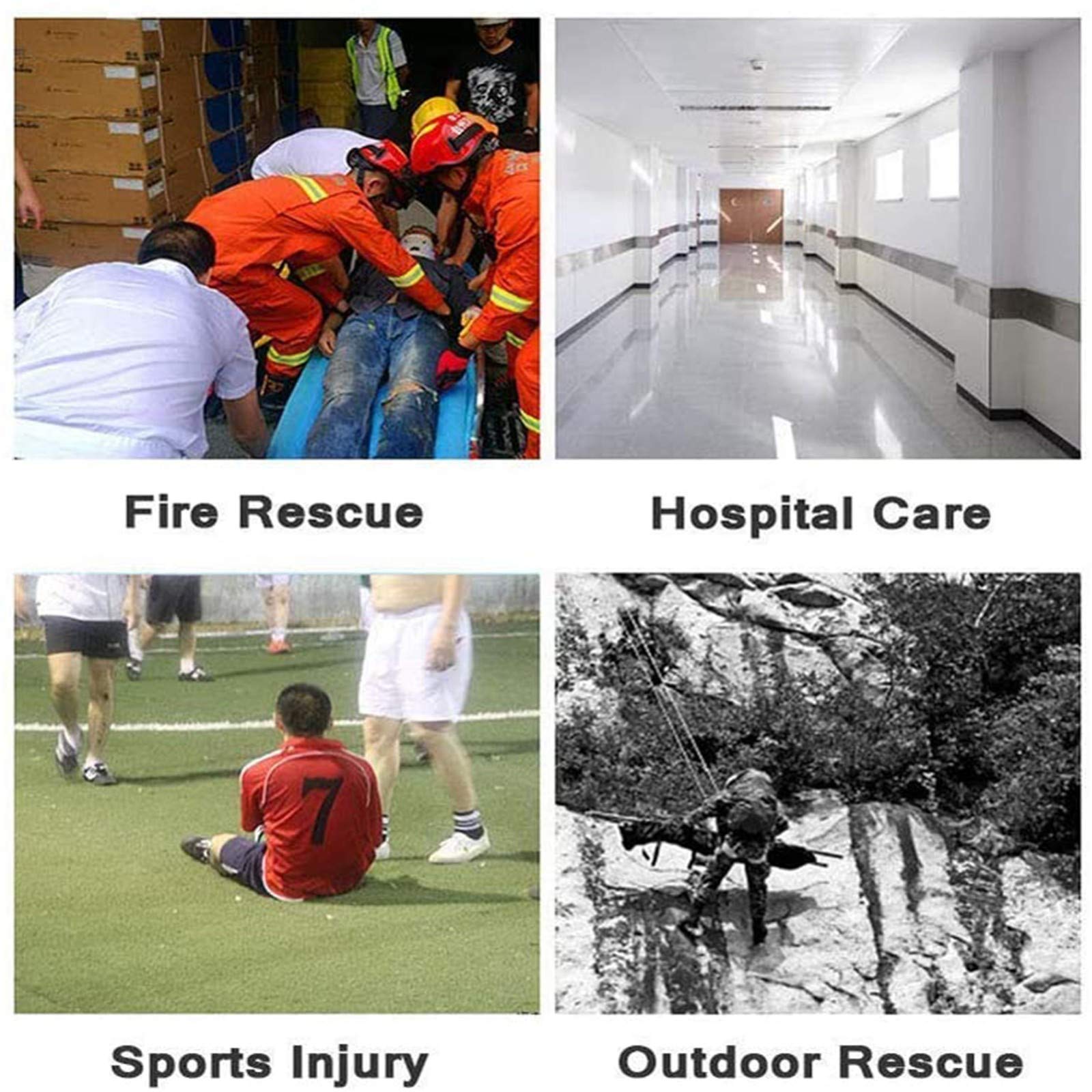 Sedia per Scale Pieghevole, Sedia Montascale Manuale, Sedia Evacuazione, Sedia Portantina per Scale, Sedia Montascale per Disabili, Assistenza Paziente Ambulanza 2 Ruote