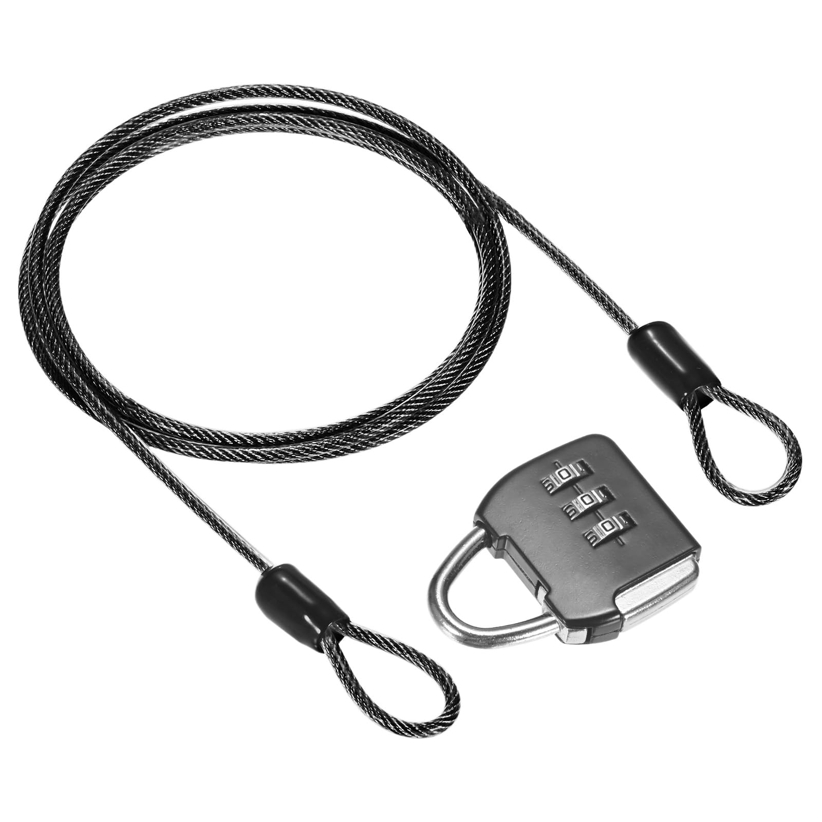 M METERXITY 1-Set Security Cable Lock with 3 Digit Combination Lock