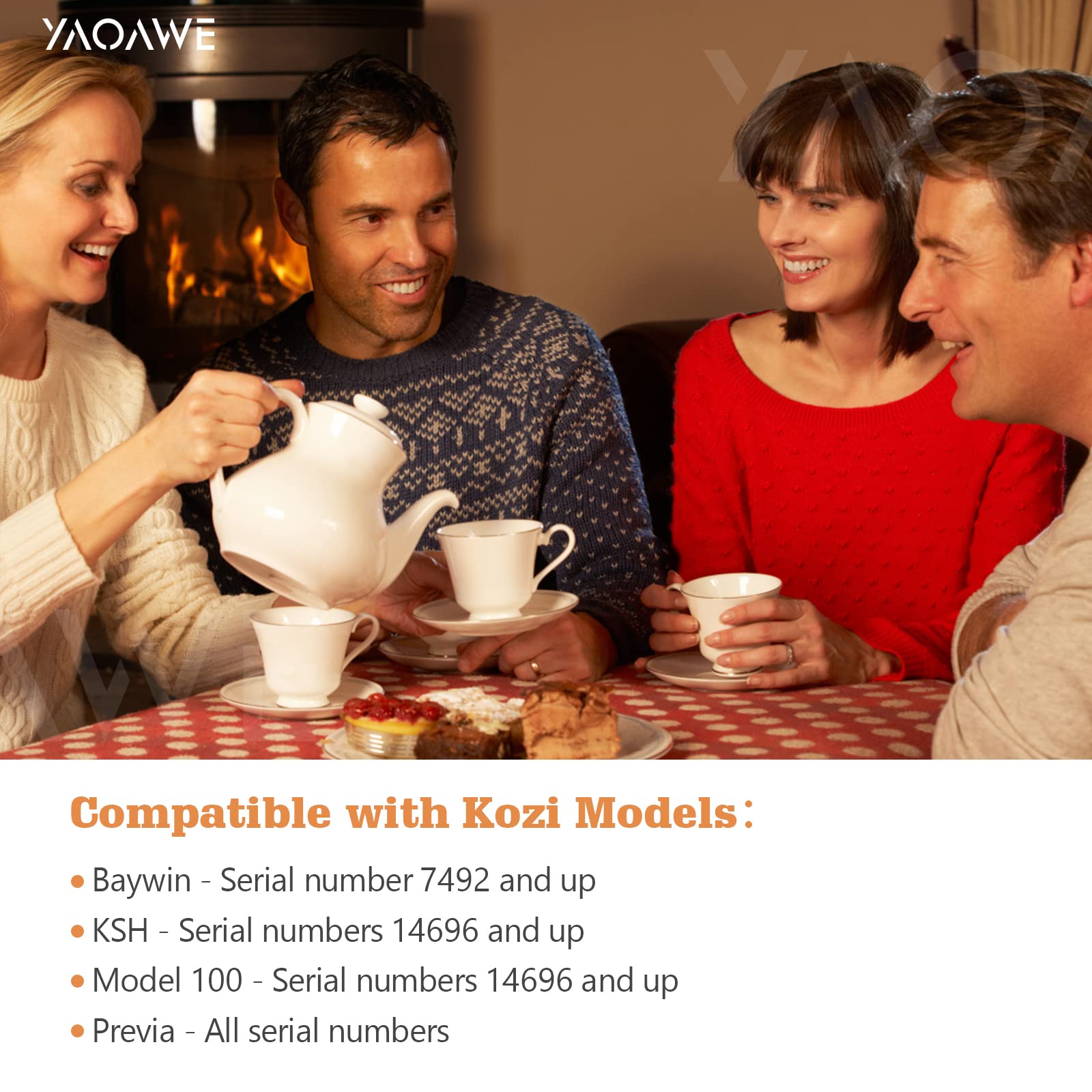 YAOAWE Fireplace Hot Rod Igniter Upgrade, Compatible with Drolet & Flame etc, Replacement of Flame Energy Stove Igniter, 300W 120V