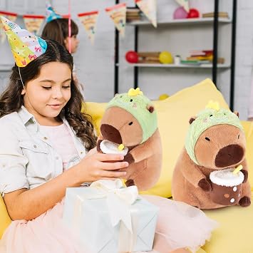 11.8in Large Capybara Plush Toy Capybara Toy Stuffed Capybara Cosplay Dinosaur, Cuddly Toys Stuffed Animal and Plush Pillow Soft Animal Plushie Hugging Pillow Large Fluffy Cushion Doll Present