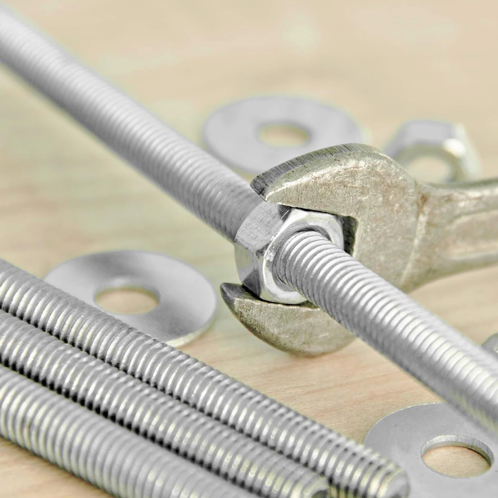 Barra Filettata Acciaio Inox M6 x 300 mm 304, Asta Filettata Confezione da 10