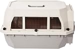 Amazon Basics Hard-Sided Dog and Cat Kennel, Single-Door Travel Pet Carrier with Metal Wire Ventilation, 23.6 x 15.7 x 13.0 inches / 60 x 40 x 33 cm (L x W x H)