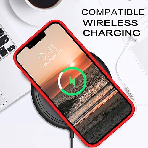 Miniatura 127 de BENTOBEN Compatible con iPhone 14, silicona líquida de gel de goma, forro de microfibra, parte trasera dura, a prueba de golpes, funda protectora