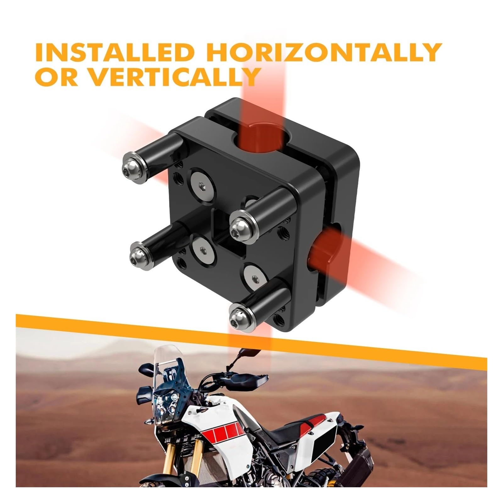 Soporte para Teléfono GPS Navegador Motocicleta GPS R12, Abrazadera Barra 12mm Soportes Amperios para para Tuareg 660, 2014, 2015, 2016, 2017, 2018, 2019, 2020, 2021, 2022 Navegación Soporte