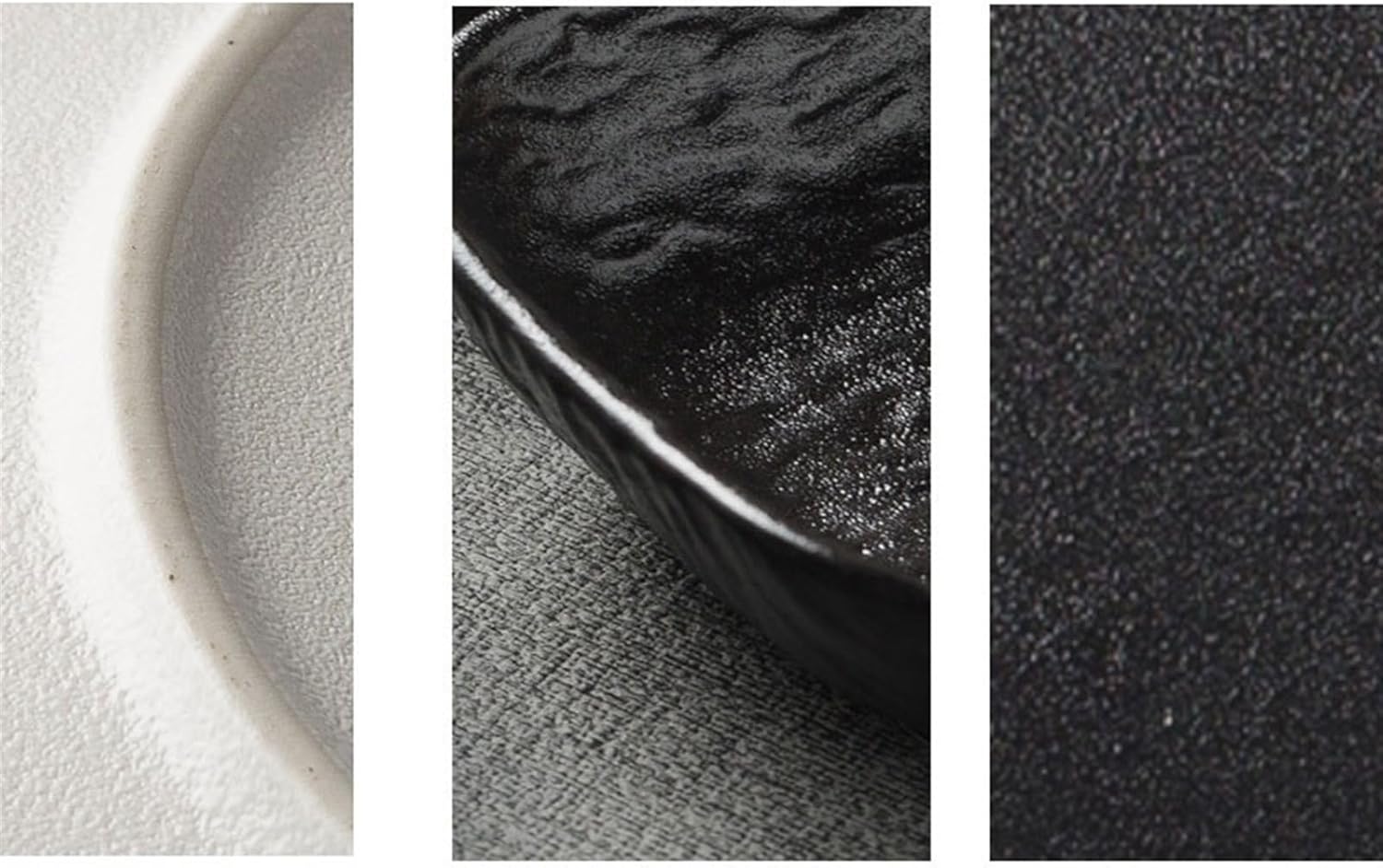 Bowl for Sauce 4-piece Household Condiment Dish Soy Sauce Fashion Simple Dipping Bowl Snack Appetizer Snacks Plate(Black)