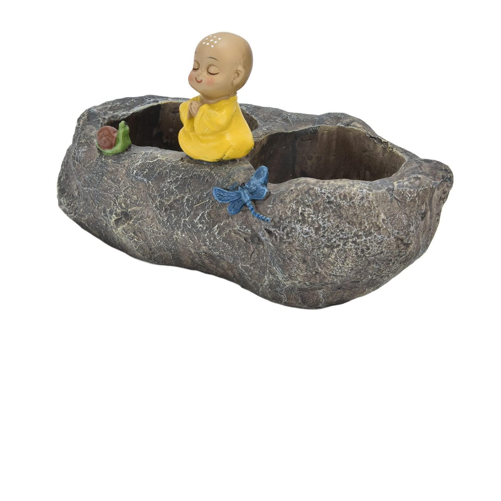 Jardinière de moine de méditation en résine, cadeau idéal