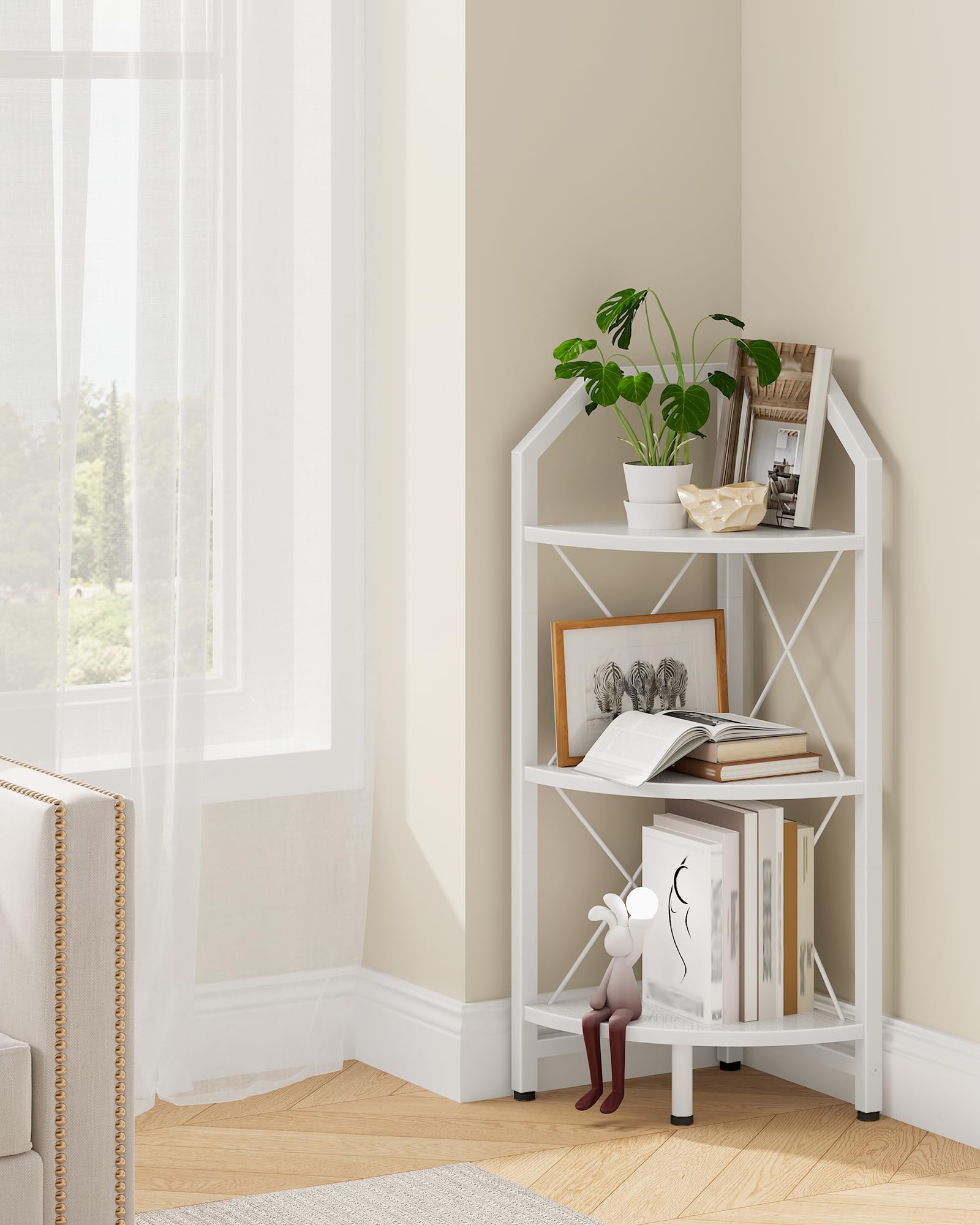Amazon.com: CHOEZON 3-Tier Corner Shelf, Industrial Corner