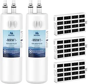 MARRIOTTO EDR1RXD1 Refrigerator Water Filter Compatible with W10295370A, WHR1RXD1, KAD1RXD1, Filter 1, W10295370, P4RFWB, P8RFWB2L, 46-9930, 46-9081 and W10311524 Air Filter (2+3)