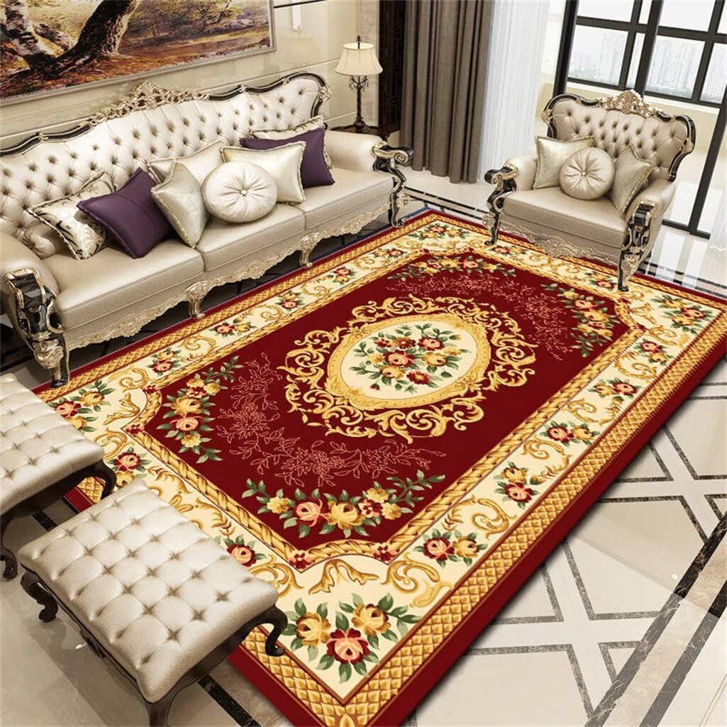Deco Chambre Fille Ado Decoration Chambre Ado Garcon Tapis Rouge De Couloir, De Chambre À Coucher, De Balcon, Facile À Nettoyer Tapis Chambre Ado 170X250Cm 5Ft 6.9''X8Ft 2.4''