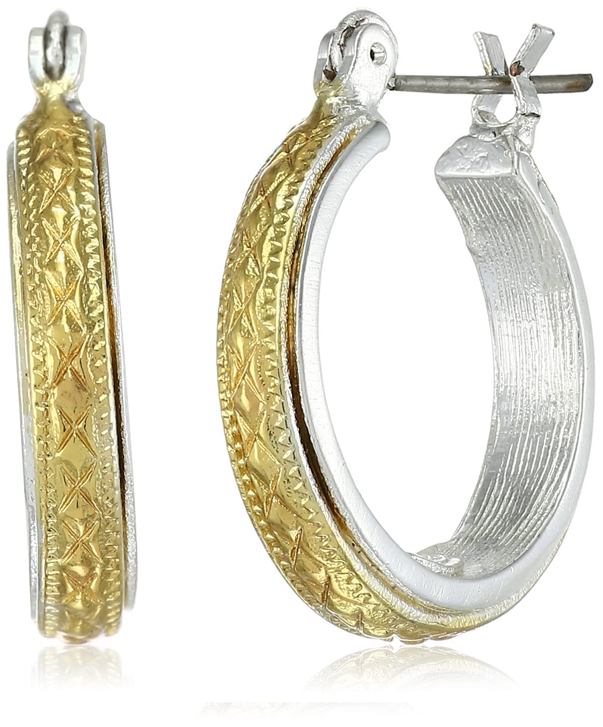 See full amazon price history chart for Estele 24 Kt Gold Plated Dual tone Small Hoop style Stud Earrings for Women, One Size (394/704 ER) Estele 24 Kt Gold Plated Dual tone Small Hoop style Stud Earrings for Women, One Size (394/704 ER) (B08CPYTFWZ) Amazon Price History, Amazon Price Tracker