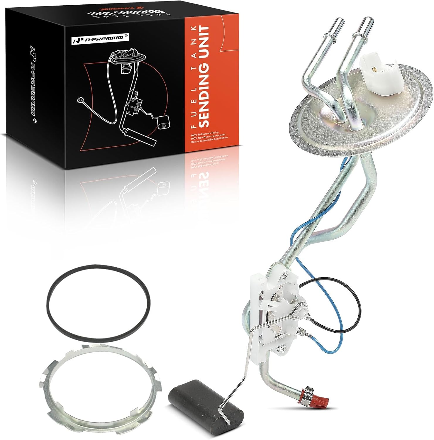 A-Premium Fuel Tank Sending Unit Compatible with Ford F-250 F250 1992-1993 7.3L, F-350 F350 1992-1993 7.3L, 19 Gallon, Rear Tank, Replace# 637077