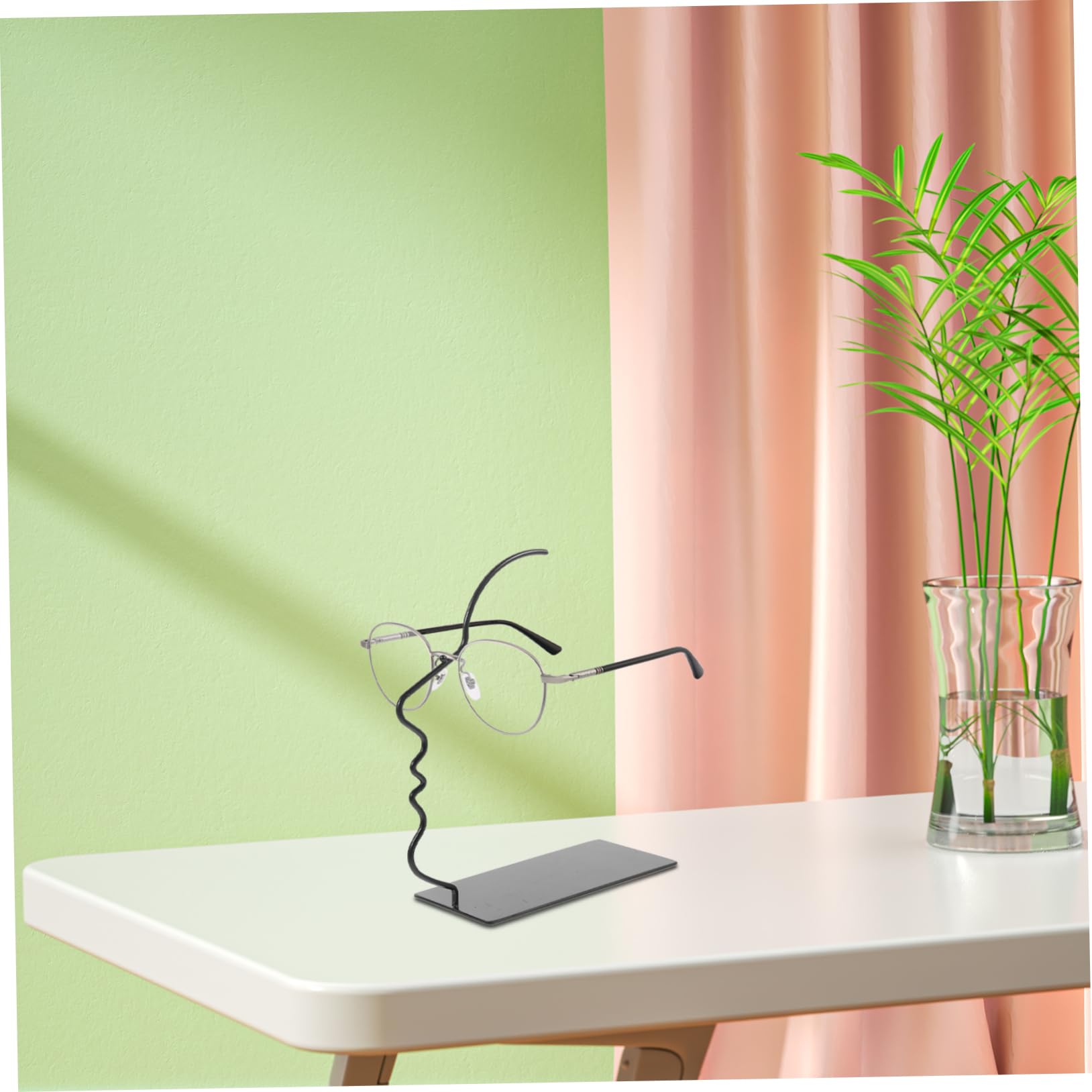 Didiseaon 2 Pièces présentoir à lunettes nom Branché presentoir lunettes support lunette lunettes de soleil support de moniteur support de porte-lunettes de bureau support de lunettes le fer
