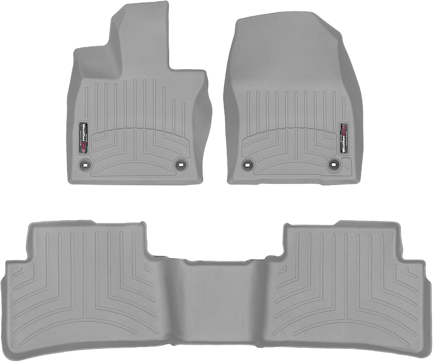 WeatherTech Custom Fit FloorLiners for Lexus UX Hybrid, UX Hybrid, UX - 1st & 2nd Row (441517-1-2), Black