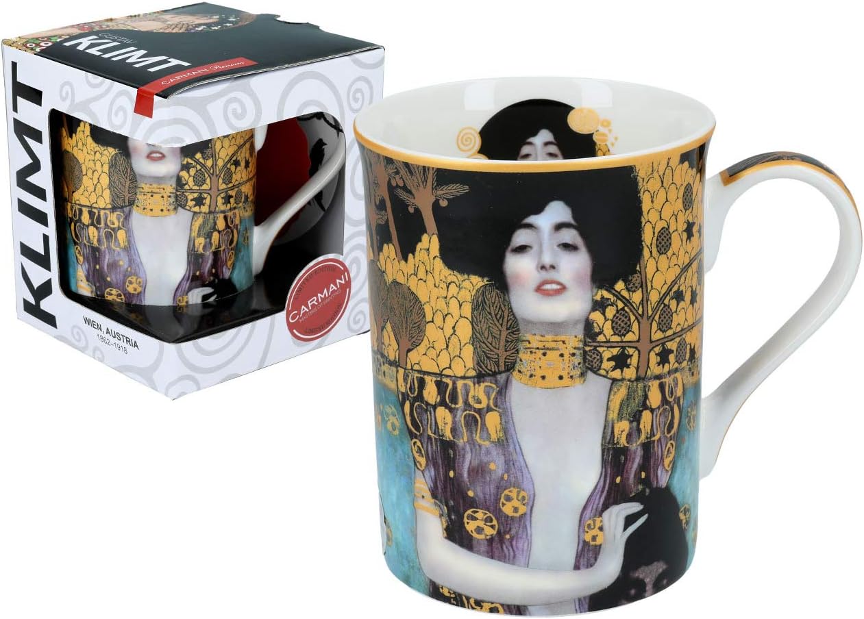 CarmaniClassic Mug Decorated with Gustav Klimt 'Judith' 420ml