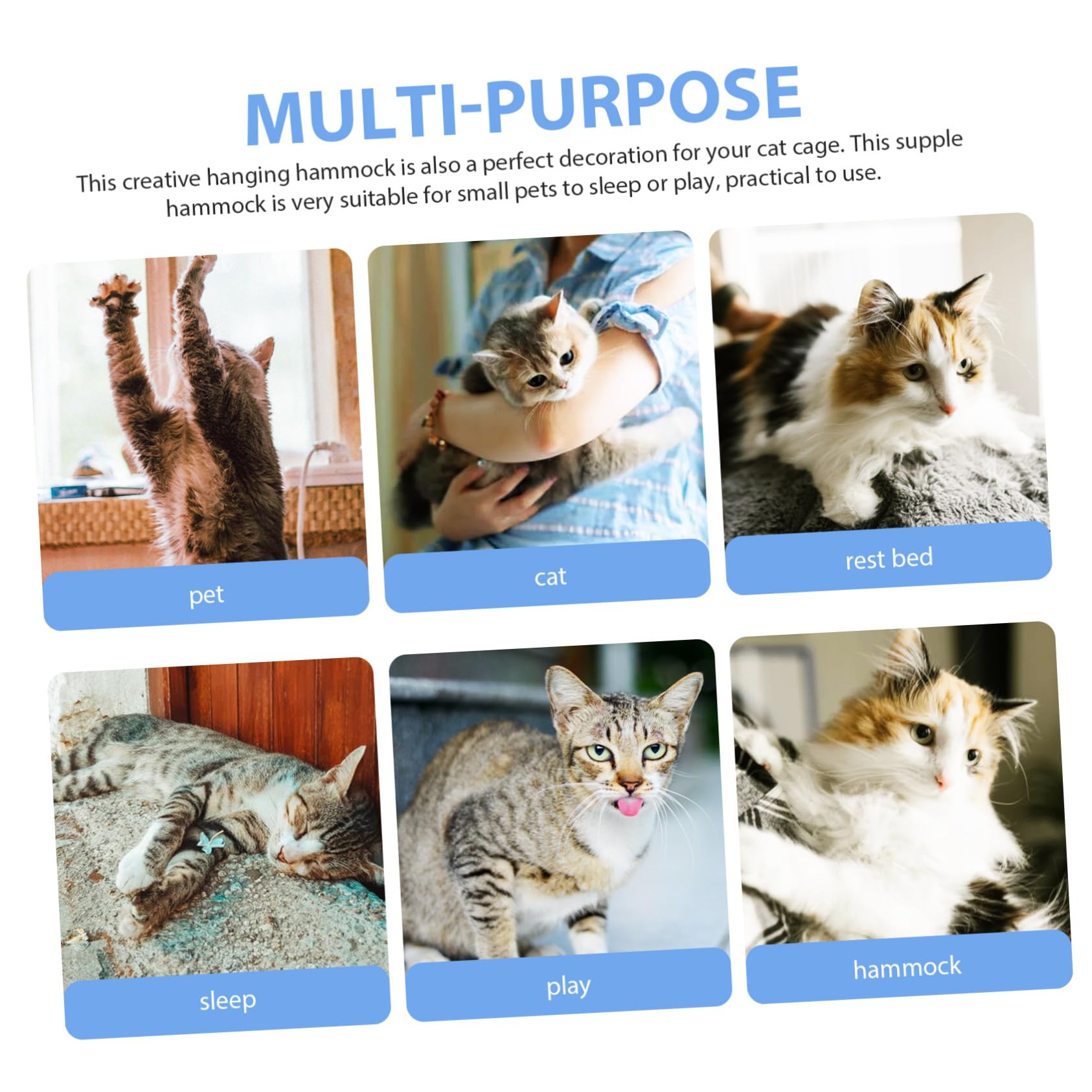 HAPINARY Cat Nest Window Hammock Window Hammock for Cats Inside Suction Cup Kitten