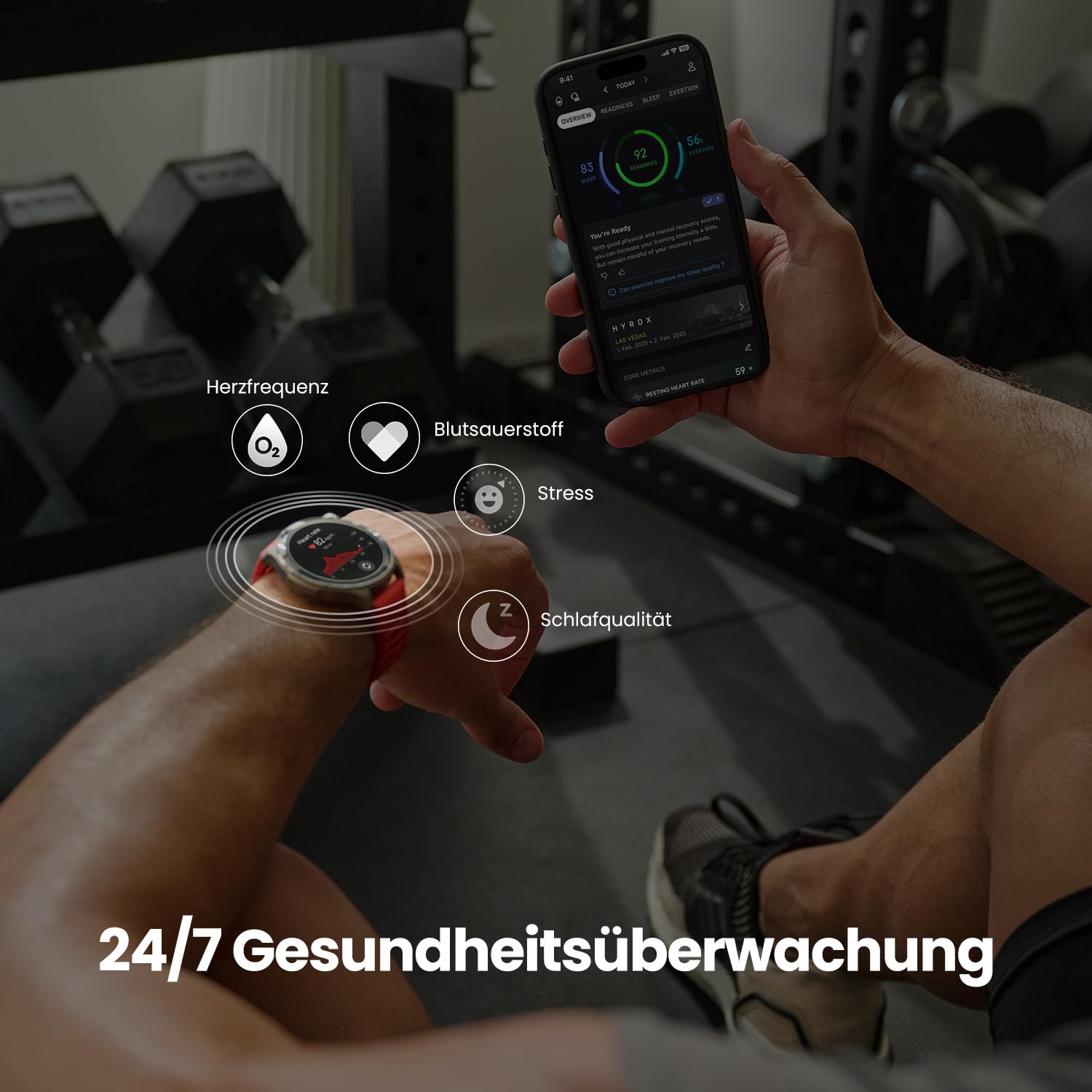 Amazfit Balance 2 Smartwatch 47mm 1.5'' AMOLED Sapphire Glass Dualband-GPS 21 Tage Akkulaufzeit 170+ Sportmodi