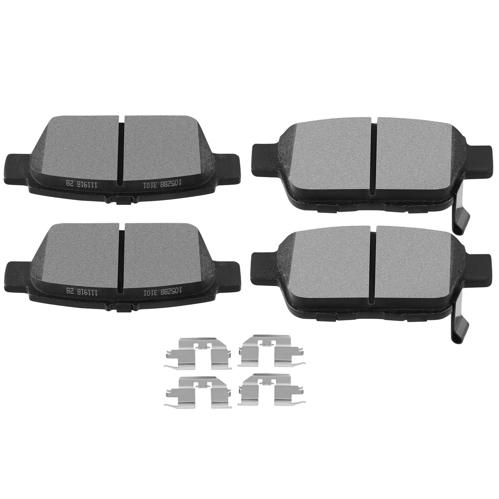 SCITOO D1103 Rear Semi-Metal Brake Pads Sets Fit For Acura TL 2009-2014,For Honda Ridgeline 2006-2014
